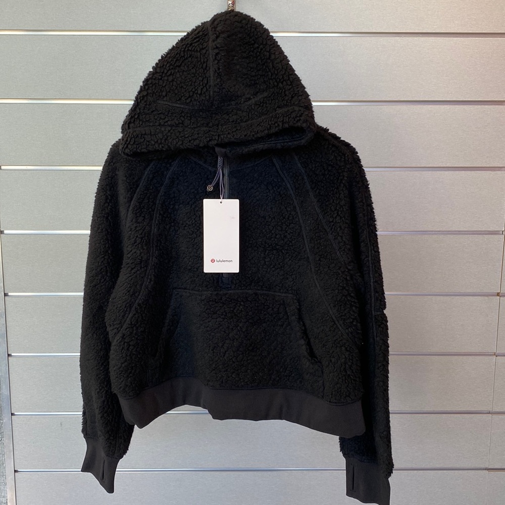 Lululemon - Scuba Oversized Sherpa - 1/2 Zip - Black - Medium - NWT